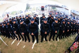 Nuevos policías de Naucalpan y rifa de autos
