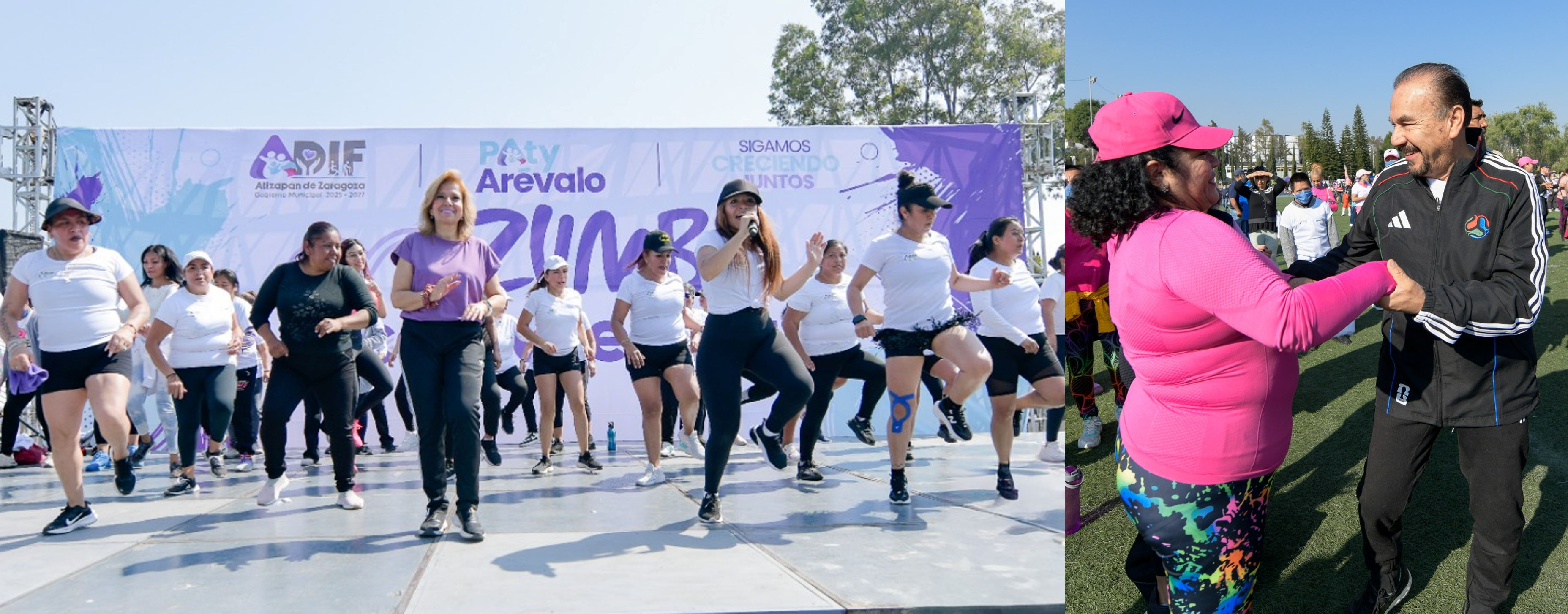 Mega Clase de Zumba de Pedro Rodríguez y Paty Arévalo en Atizapán de Zaragoza