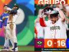 México avanza sobre Brasil para enfrentarse a Estados Unidos, en beisbol mundial