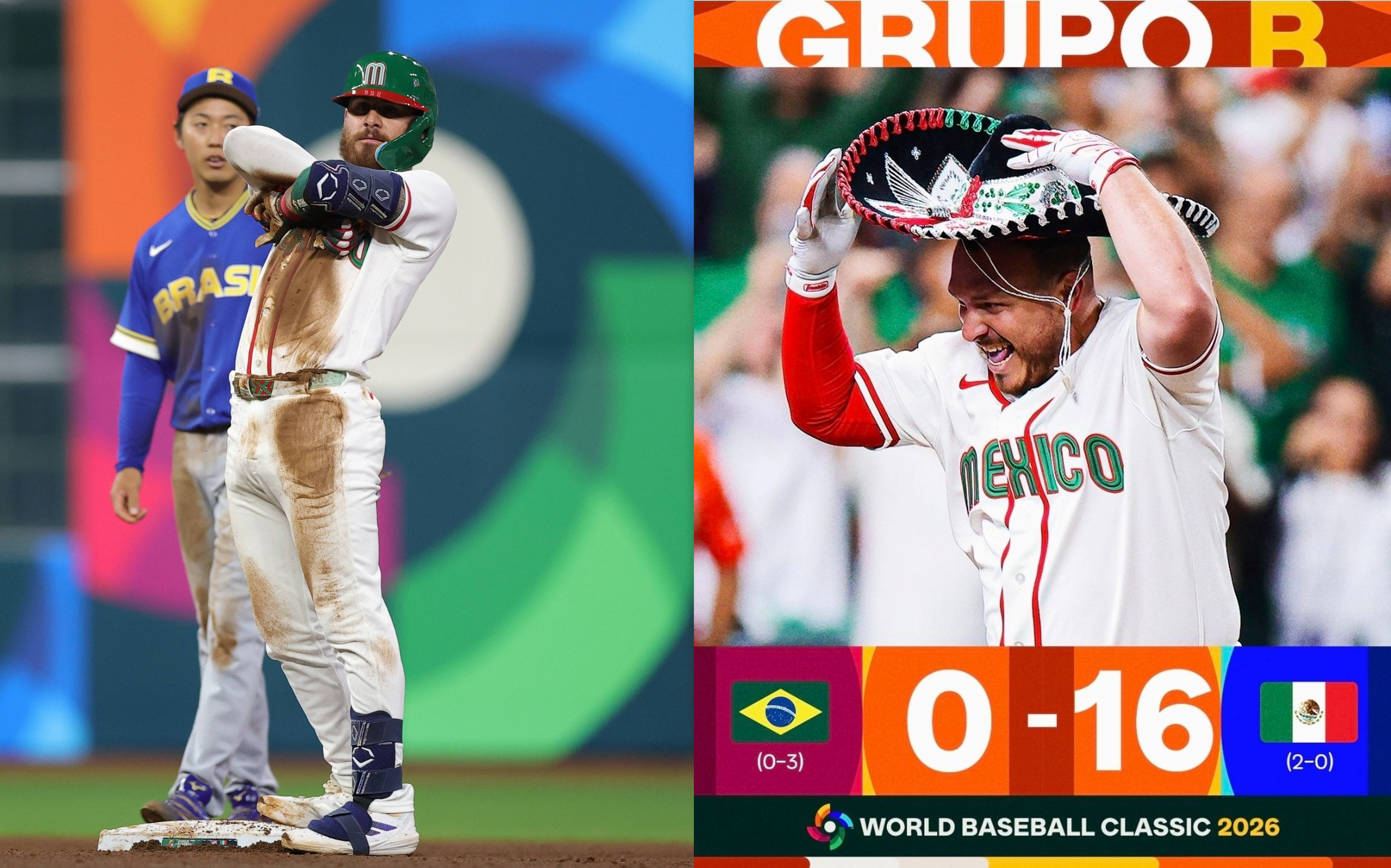 México avanza sobre Brasil para enfrentarse a Estados Unidos, en beisbol mundial