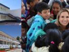 Niños agradecen la renovación de su escuela a la alcaldesa de Huixquilucan, Romina Contreras Carrasco