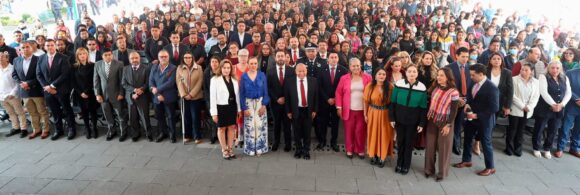 Ceremonia por el Natalicio de Benito Juárez en Tlalnepantla