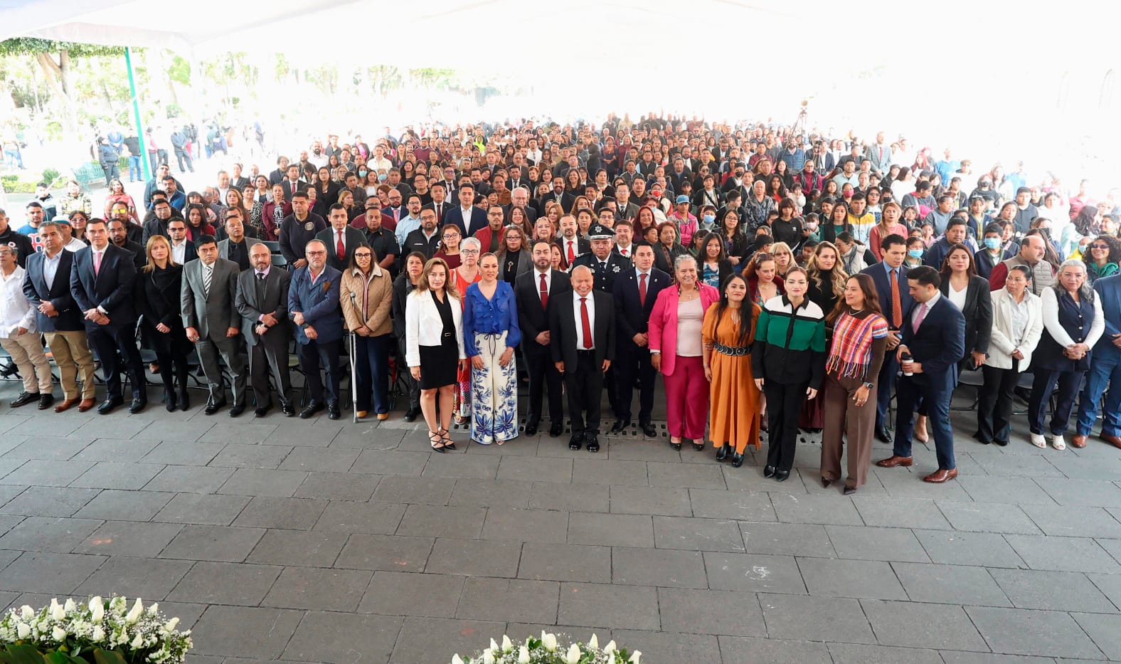Ceremonia por el Natalicio de Benito Juárez en Tlalnepantla