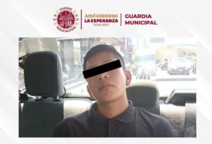 Sujeto que maltrataba a pareja en vía pública, detenido por Guardia Municipal