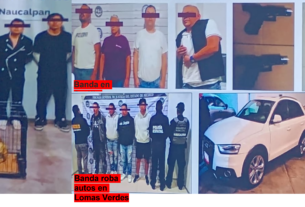 Bandas detenidas en Fraccionamientos de Naucalpan