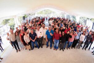 En Casas Viejas, Naucalpan, renuevan canchas, calles y alumbrado, dirigidos por Isaac Montoya