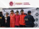 detenidos por la Guardia Municipal de Naucalpan y FGJEM