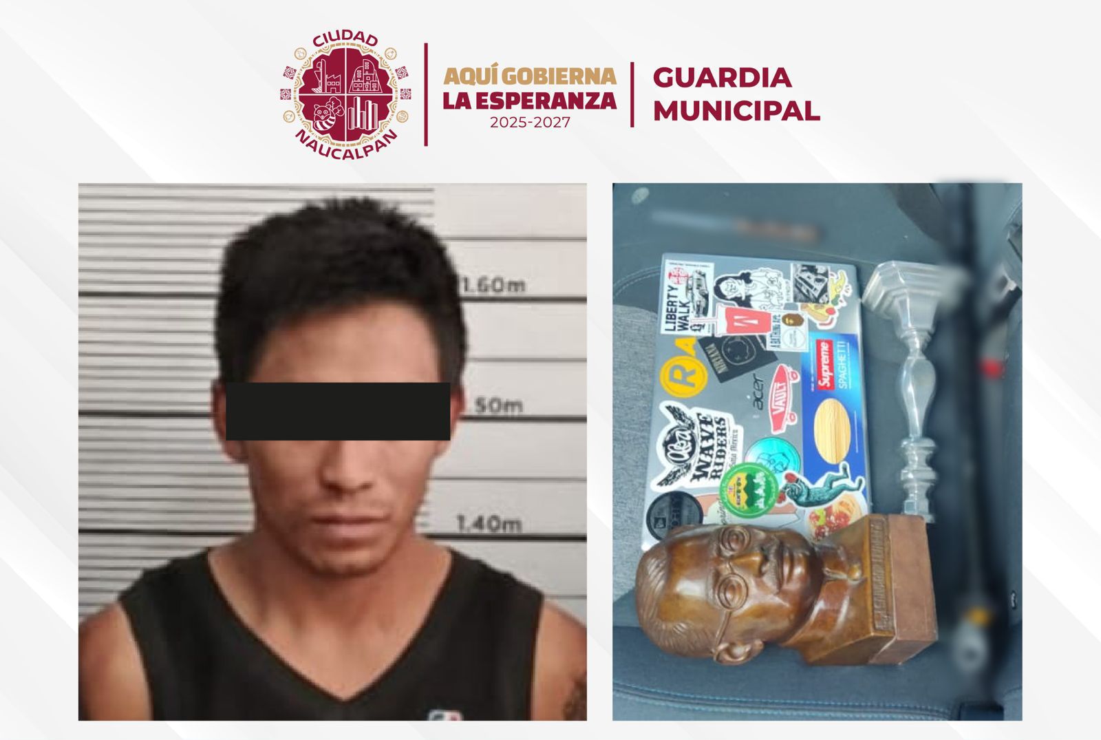 Detenido en flagrancia dentro de residencia en Naucalpan