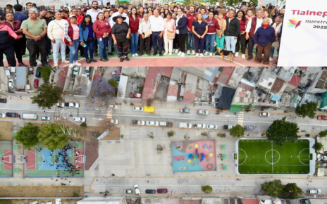 Parque reconstruido con canchas y accesos por Raciel Pérez Cruz