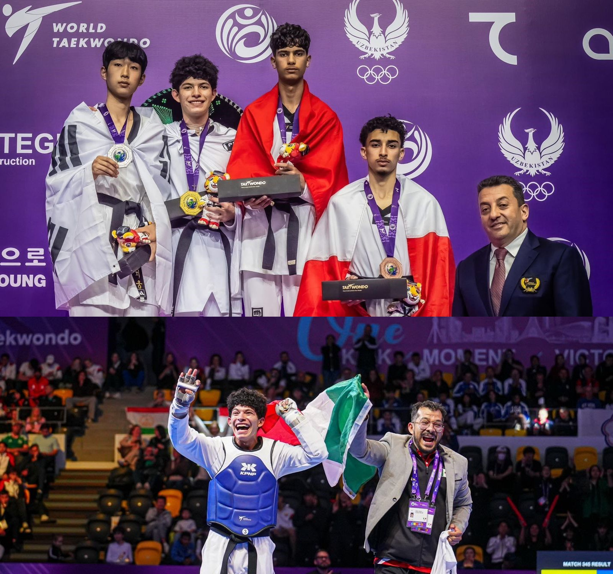 Juveniles de Tae Kwon Do traen medallas a México