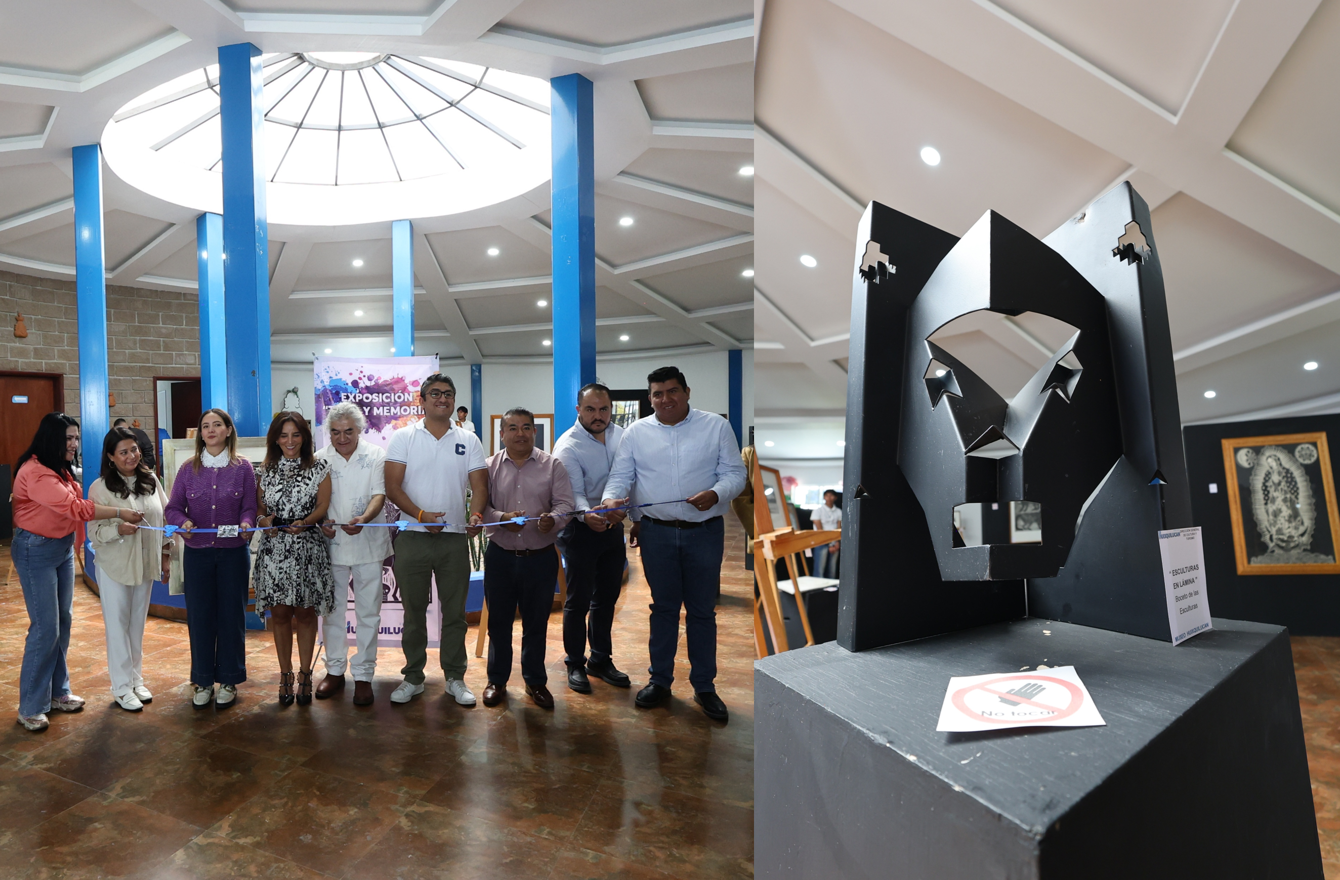 Exposición "Tinta y Memoria", del artista gráfico Joel Rendón, conformada por más de 30 obras, Museo de Huixquilucan, Jardín de Cultura, San Juan Bautista