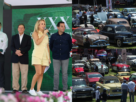 Romina Contreras en la inauguración de Gran Concurso Internacional de Elegancia del automovilismo