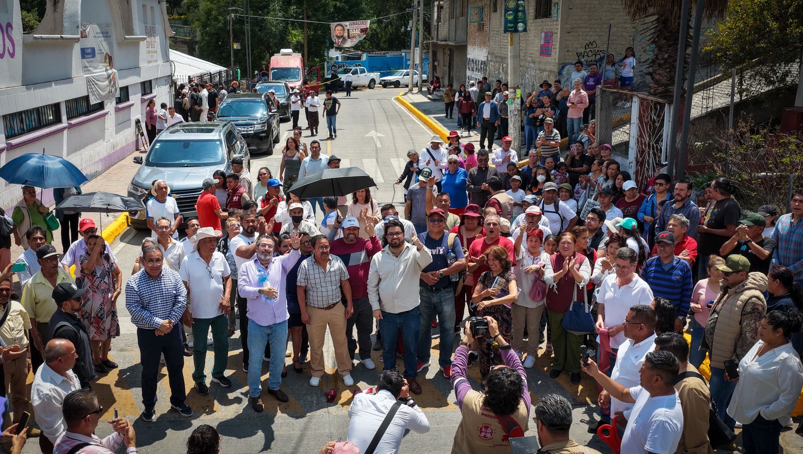 Reconstruyen calle Molinos de Viento en las Manchas, Naucalpan