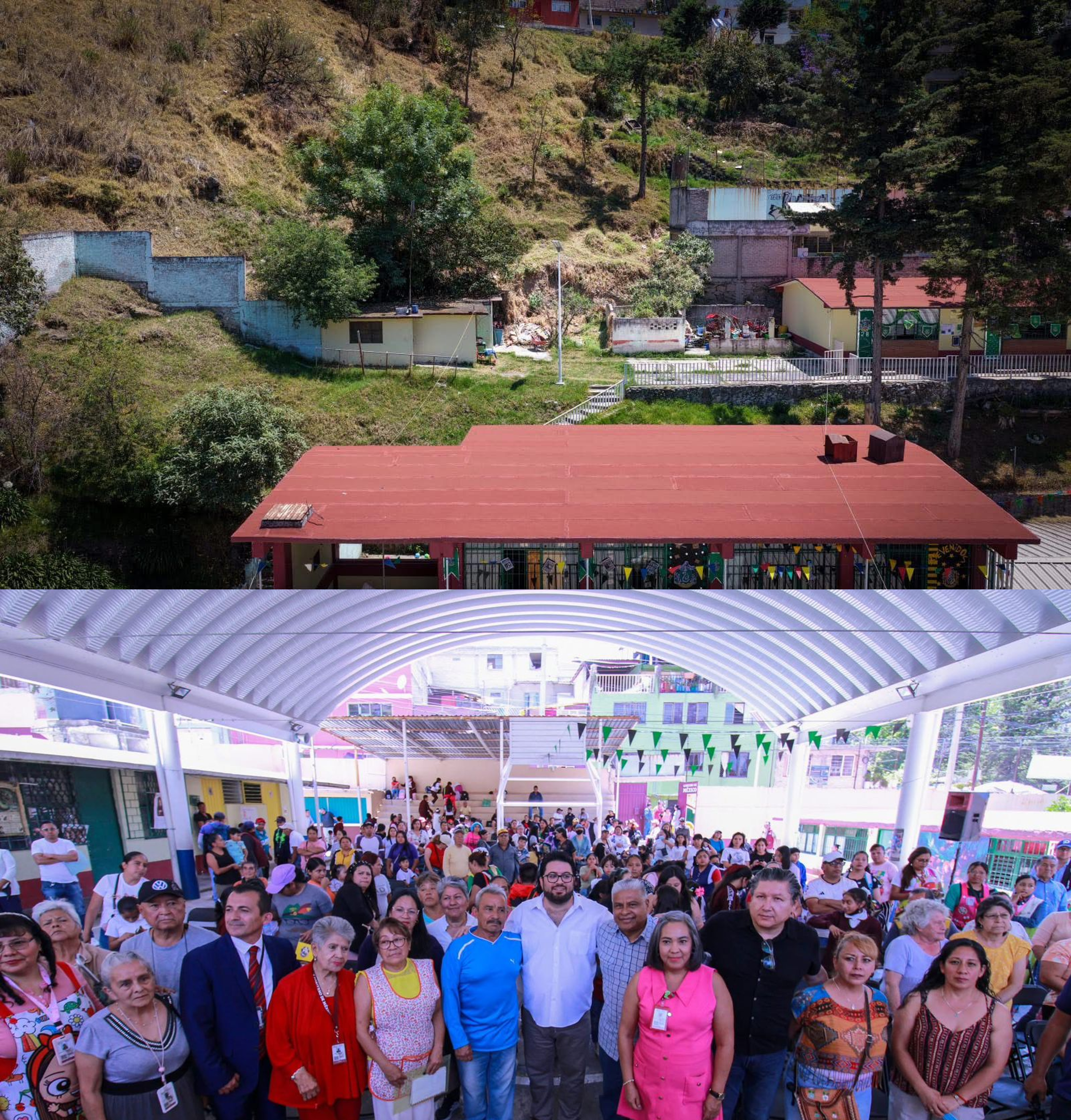 Prometen construir muro para proteger a niños de dos escuelas de Naucalpan