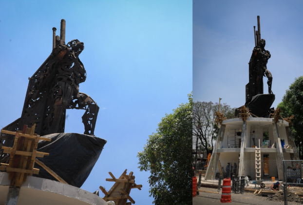 Mono de Fierro en avenidas Gustavo Baz, Primero de Mayo, Zona Industrial, de comercio tradicional y Tlatilca