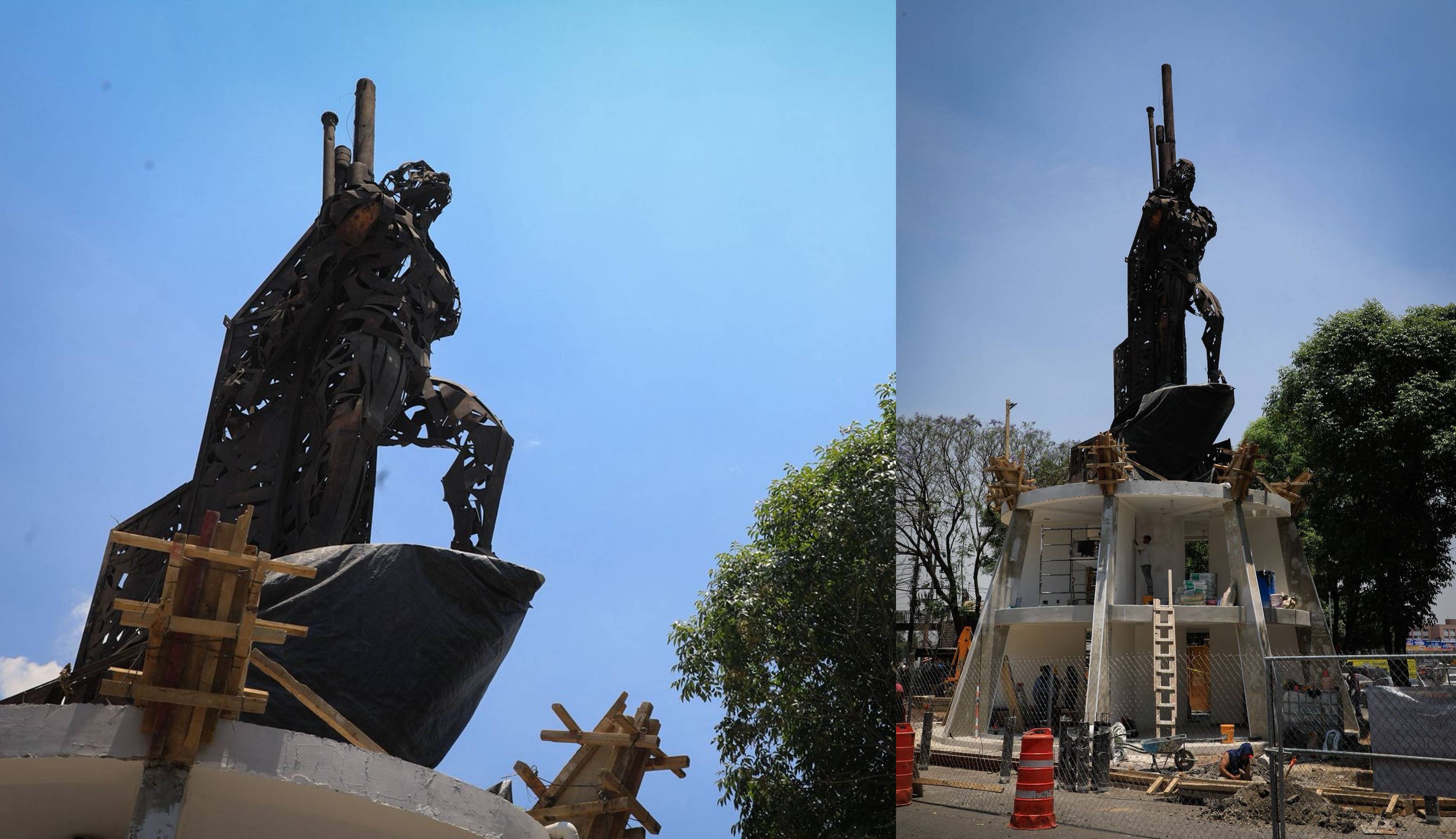 Mono de Fierro en avenidas Gustavo Baz, Primero de Mayo, Zona Industrial, de comercio tradicional y Tlatilca