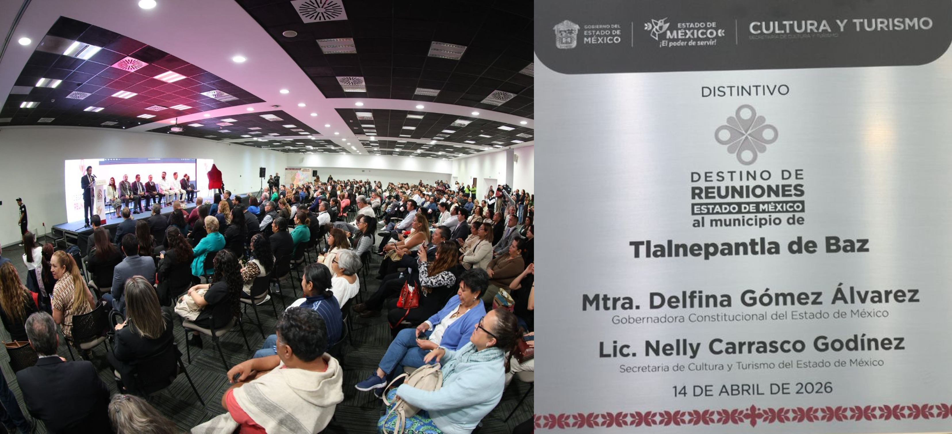 Distinción a Ciudad Tlalnepantla como "Destino de Reuniones" por parte del Gobierno del Estado de México