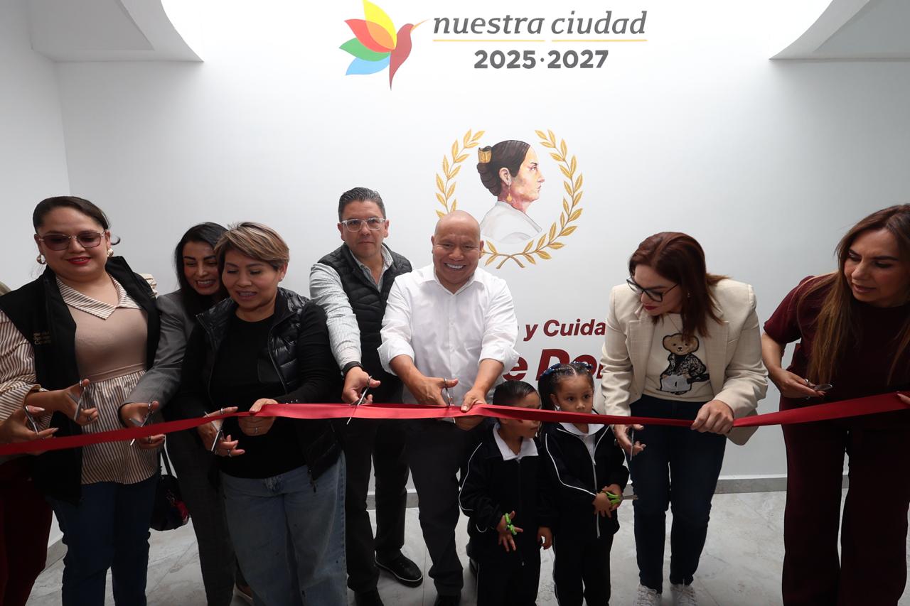 Raciel Pérez Cruz inaugura Centro de Educación Infantil en la colonia Caracoles