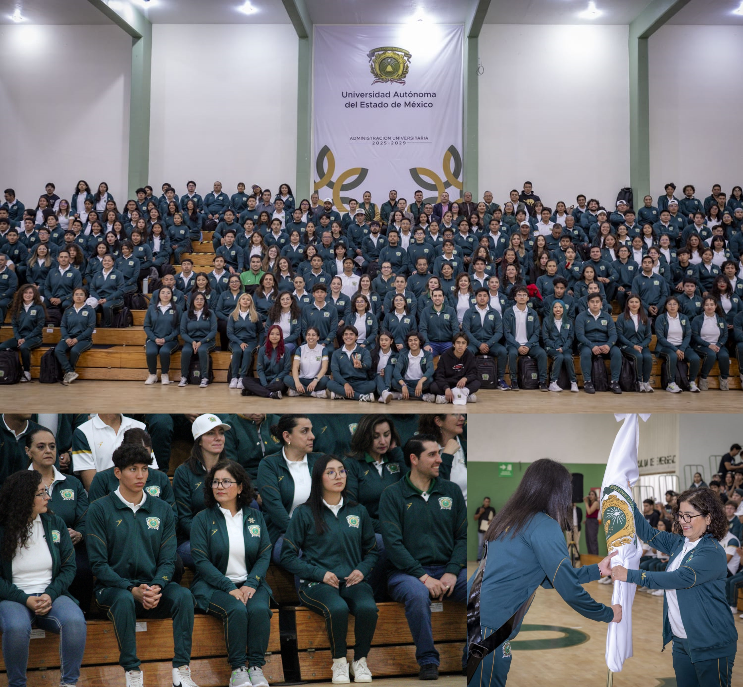 Abanderan delegación de deportistas de la UAEMéx