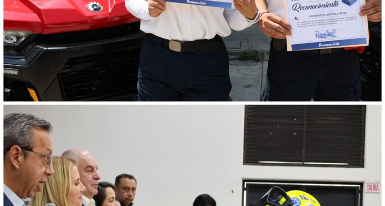 Durante la celebración del Noveno Consejo Municipal de Seguridad Pública, el Gobierno de Huixquilucan reconoció a integrantes de la Unidad de Rescate por su compromiso y valentía, y quienes