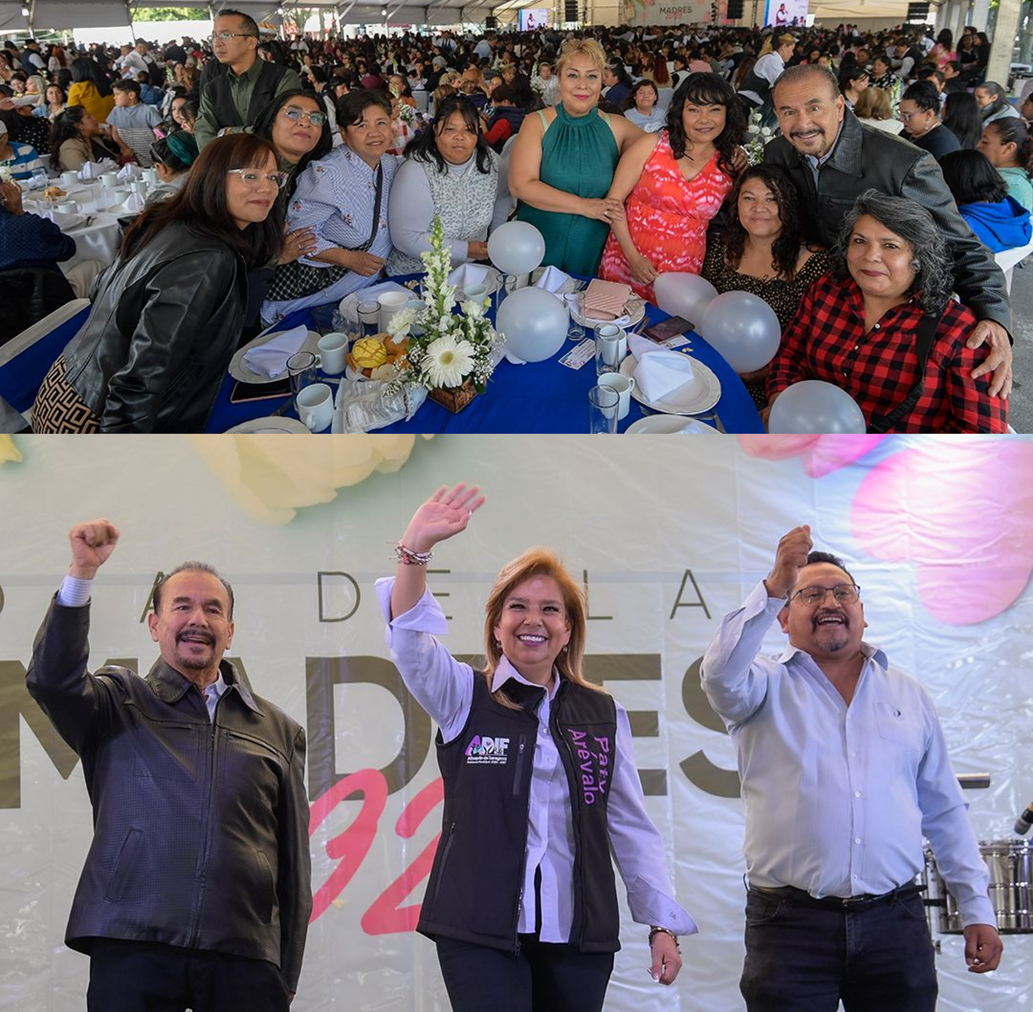 Pedro Rodríguez y Paty Arévalo conviven con mamás en fiesta por el Día de las Madres