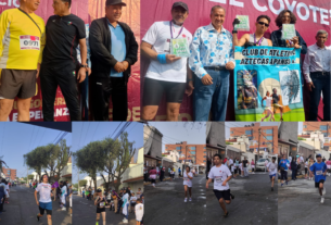 Carrera Santa Cruz del Monte con Carlos Mercenario, director de IMCUFIDEN, Miguel Reyes Esequiel, David Parra, Guillermo Torres