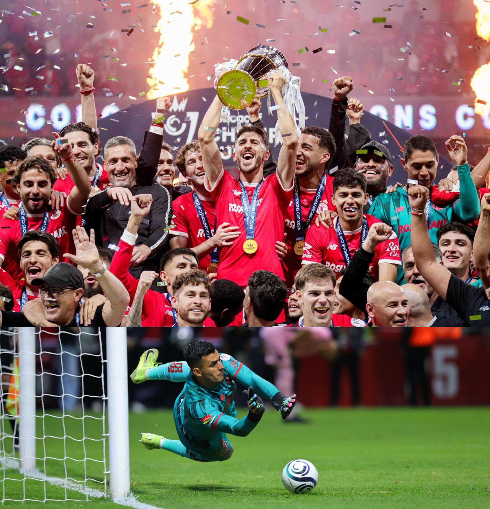 Toluca levanta tercer trofeo Concachampions