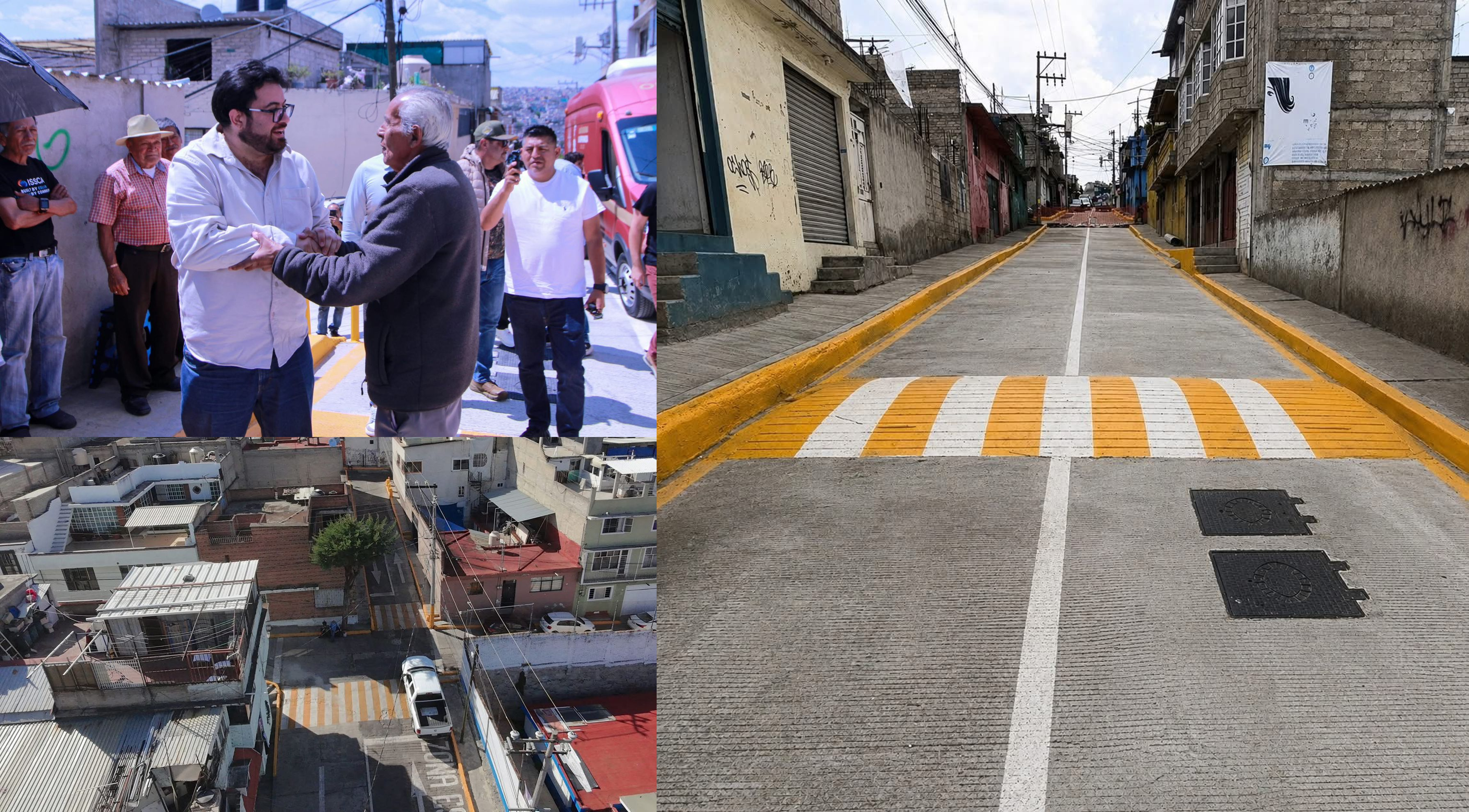Elevan calidad de vida en Naucalpan con calles reconstruidas