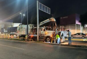 Terminan desazolve de Periférico en Naucalpan