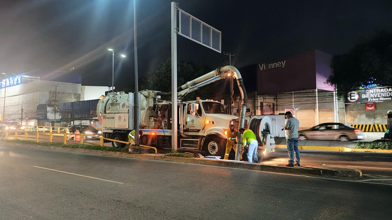 Terminan desazolve de Periférico en Naucalpan