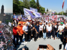 Líderes obreros con el alcalde de Tlalnepantla, Raciel Pérez Cruz