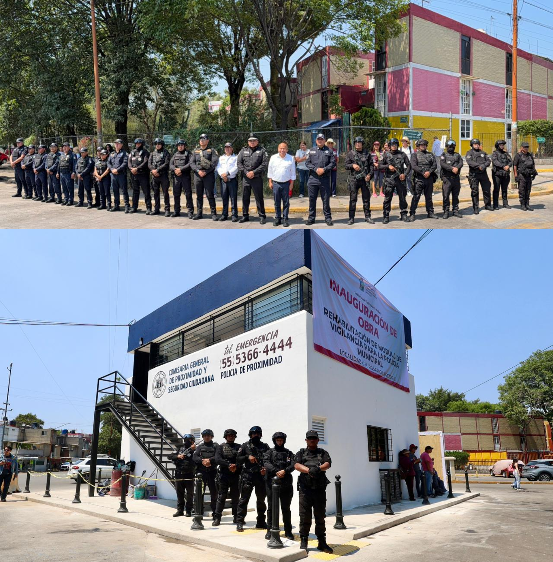 Modernizan módulos de policía en Tlalnepantla