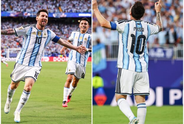 Messi, triplete para triunfo argentino y colocarse como máximo goleador de mundiales