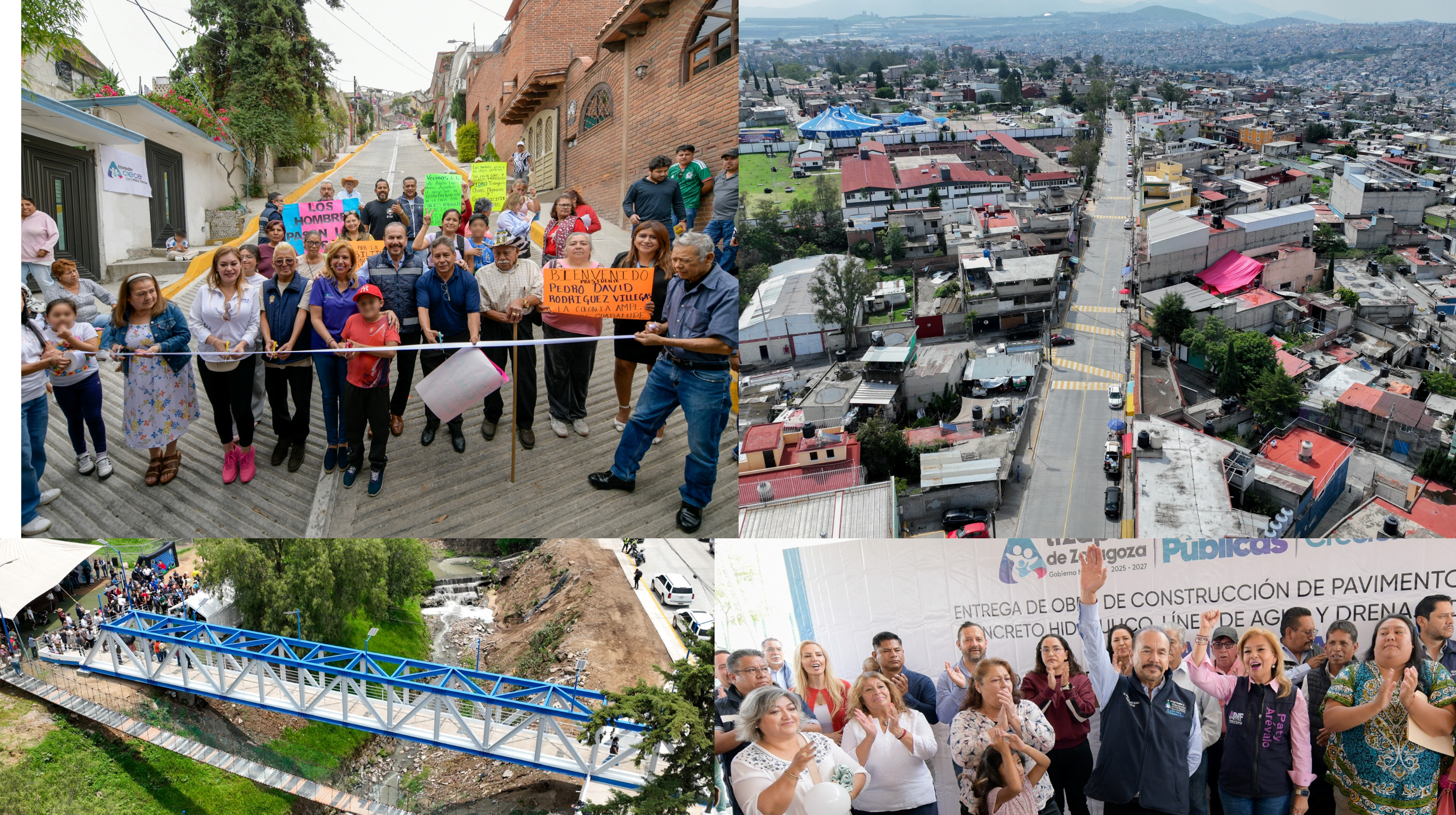 Más de 15 mil metros cuadrados de la avenida Emiliano Zapata renovó con concreto hidráulico el gobierno de Atizapán de Zaragoza
