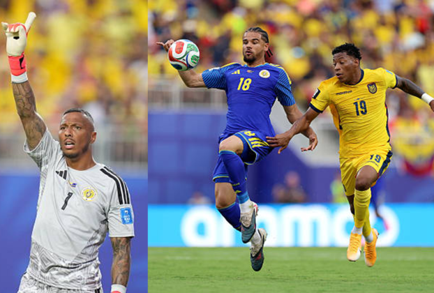 Eloy Room, portero de Curazao mantuvo su arco imbatible ante el asedio de todo tipo de disparos a gol de Ecuador