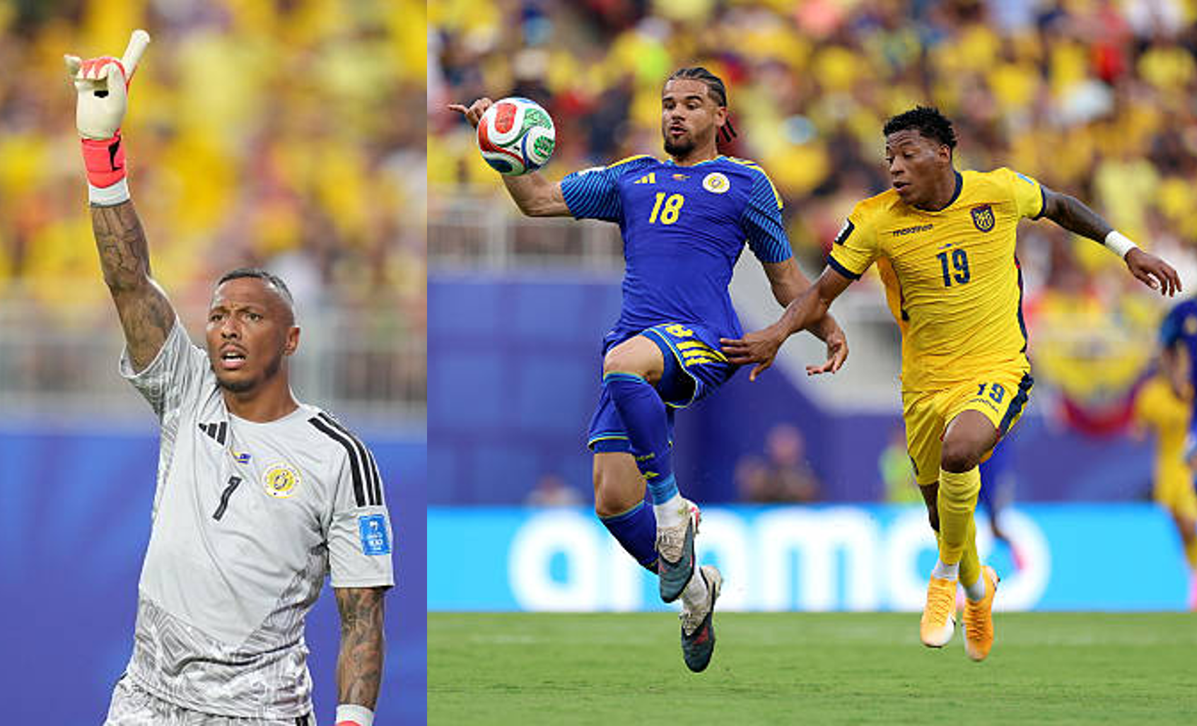 Eloy Room, portero de Curazao mantuvo su arco imbatible ante el asedio de todo tipo de disparos a gol de Ecuador