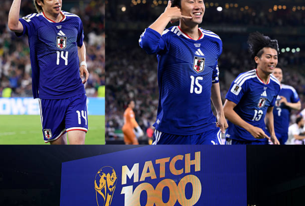 Partido mil de Copa del Mundo con goleada de Japón sobre Túnez