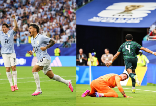 Federico Viñas, Maximiliano Araújo de Uruguay y Al-Amri de Arabia Saudita, los más destacados del partido