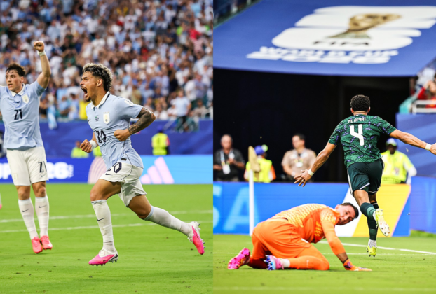 Federico Viñas, Maximiliano Araújo de Uruguay y Al-Amri de Arabia Saudita, los más destacados del partido