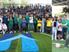 Romina Contreras, alcaldesa Huixquilucan, da patada inicial a renovadas canchas de Deportivo San Fernando