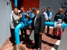 Presidenta Romina Contreras y dirigente de Colonos de Tecamachalco, Meni Cohen Houhaddeb, en entrega de pozo