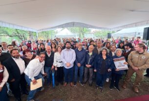 Isaac Montoya, alcalde de Naucalpan, entregó rehabilitación de tanque de agua