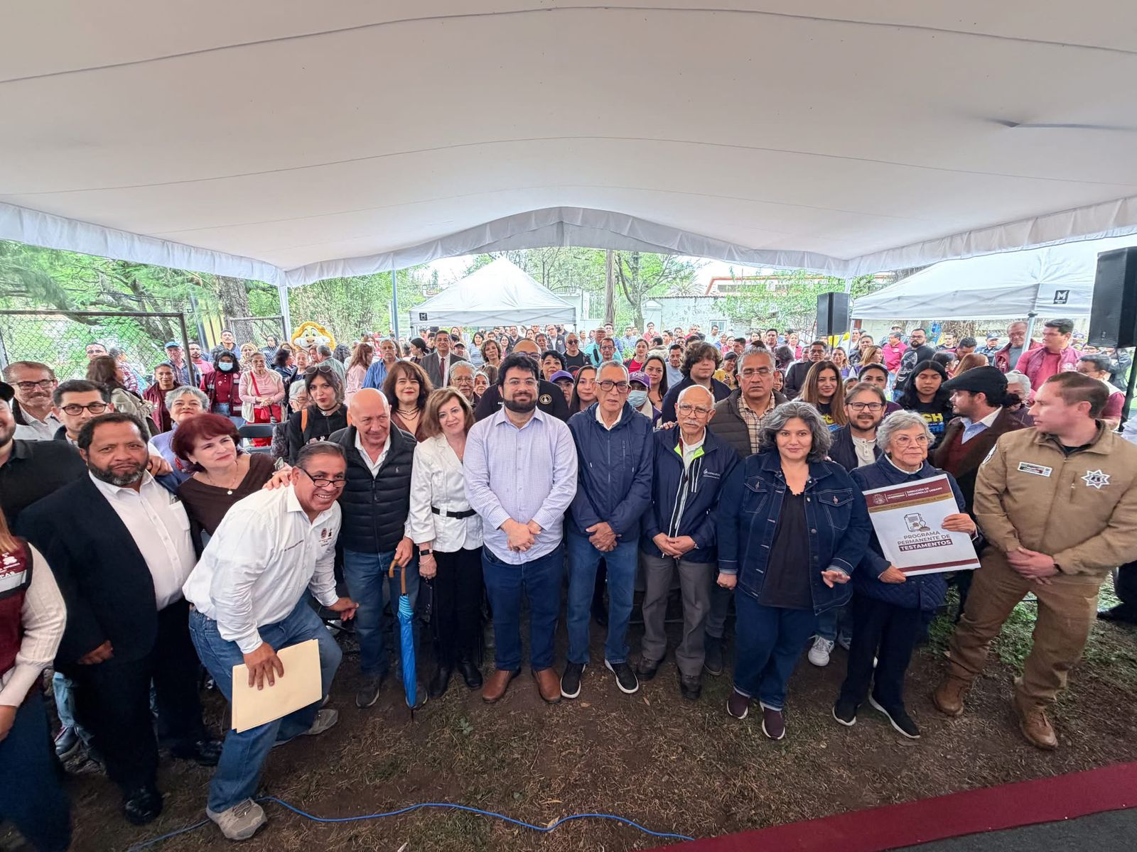 Isaac Montoya, alcalde de Naucalpan, entregó rehabilitación de tanque de agua
