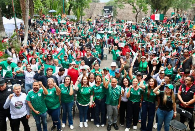 Transmisión de partidos y actos culturales en Pirámide de Tenayuca, Tlalnepantla