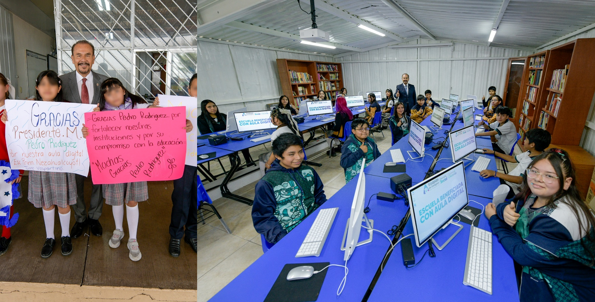 Más de 60 mil estudiantes se benefician con la modernización tecnológica en las escuelas de Atizapán de Zaragoza