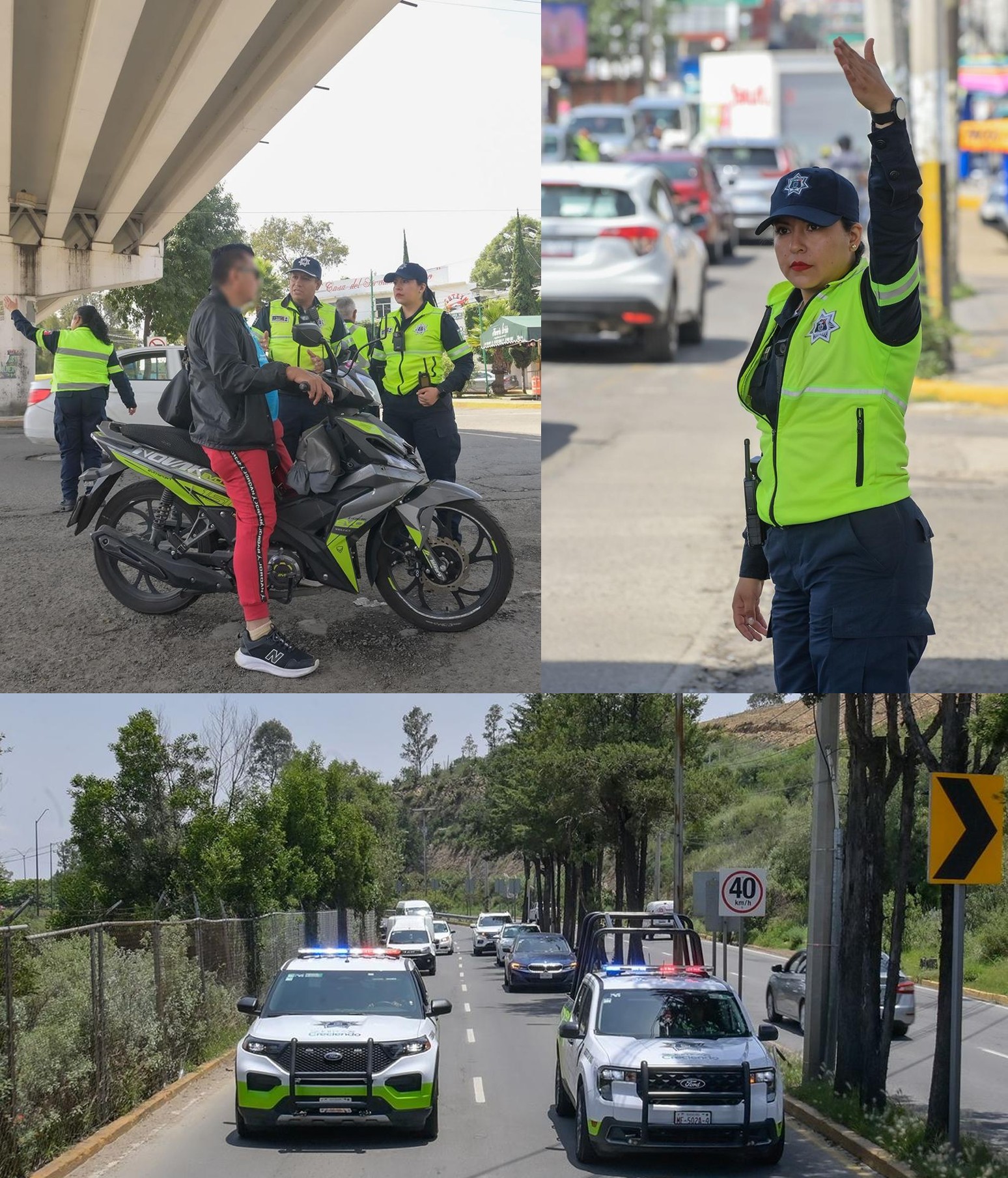 Policías orientan para movilidad segura en Atizapán de Zaragoza