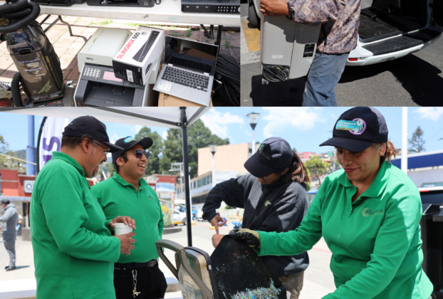 Acopian residuos electrónicos para evitar contaminación de la tierra en Huixquilucan
