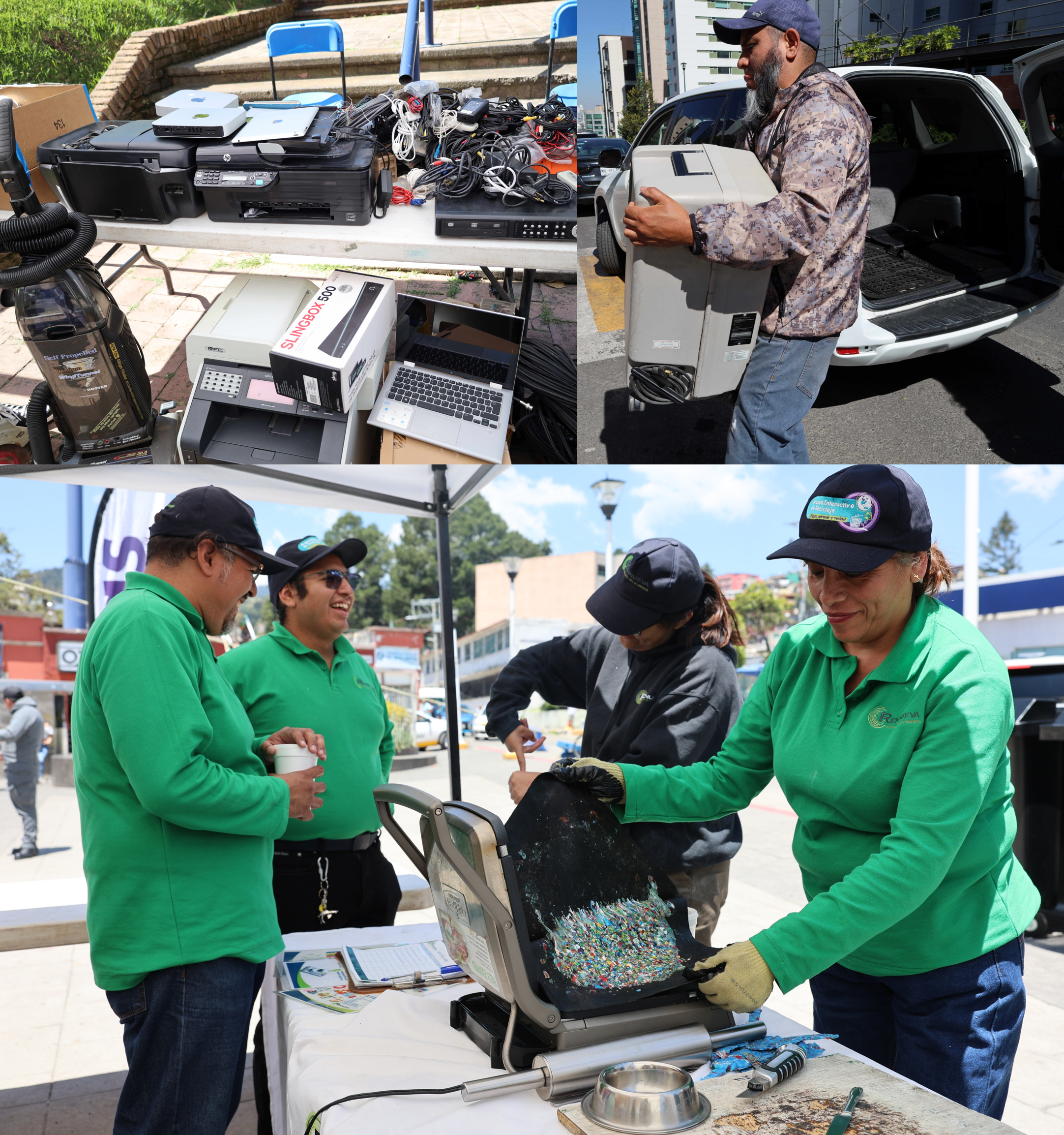 Acopian residuos electrónicos para evitar contaminación de la tierra en Huixquilucan
