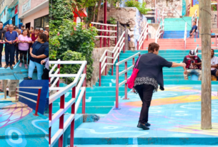 Reconstruyen andador en Tlalnepantla