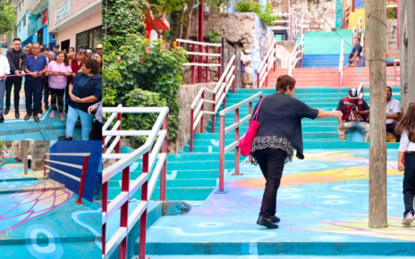 Reconstruyen andador en Tlalnepantla